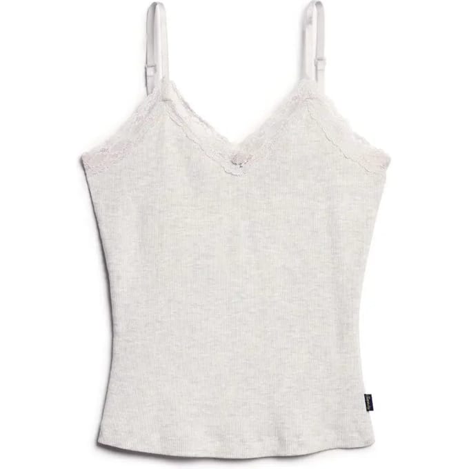 Superdry - Essential camitopje met kanten boord - Dames - Vesten