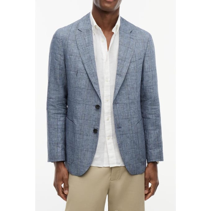 Tommy Hilfiger Dc Small Check Blazer Navy Iris Check Größe: 48 | Blazer Outlet | Herren | Violett