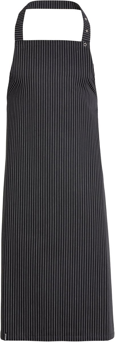 Kentaur Bib apron 30330-75 - black/white stripe - UNI