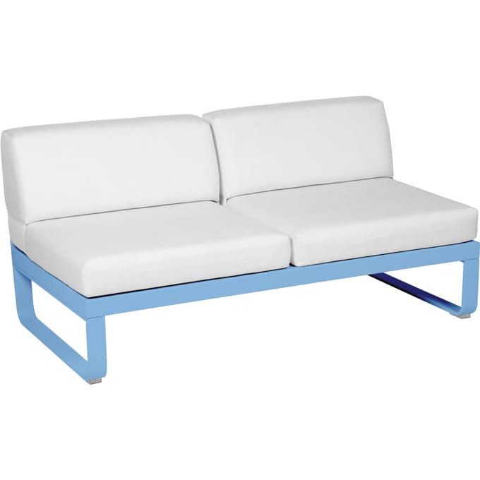 Fermob BELLEVIE 2-zits middenmodule - E1 Maya blauw - 81 witgrijs