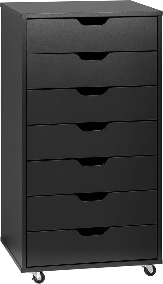 Vinsetto archiefkast - Spaanplaat - 47,5x39,5x90cm - Zwart
