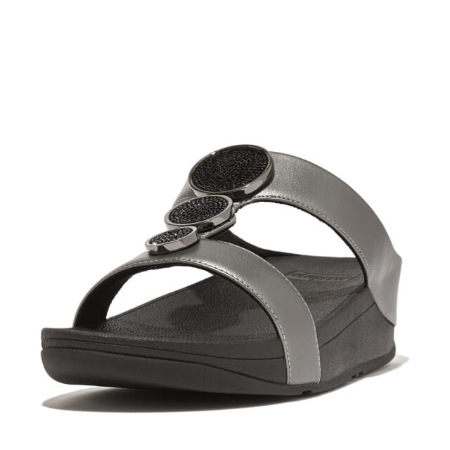 FitFlop Damessandalen Halo Bead-Circle Metallic H-Bar Slides HJ2