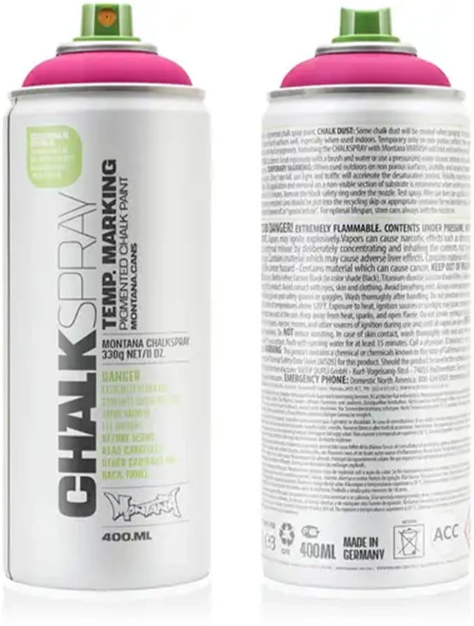 Montana CHALK - Krijtverf ROZE spuitbus 400ml