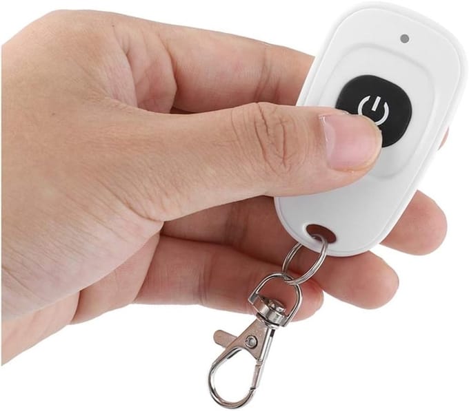 Draadloze RF Relay Smart Transmitter met 1 Knop, 433MHz, 1-4 Kanalen, Ideaal voor Automatisering en Besturing