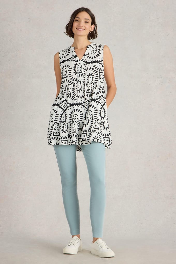 White Stuff Janey Crop Jegging Mid Blue Taglia: 10 REGULAR | Leggings Outlet | Donna | Blu