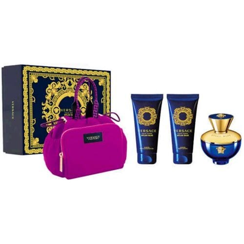 Versace Dylan Blue Pour Femme Gift Set 100 ml EdP + 5ml EdP + 100 ml BL + 100 ml DG