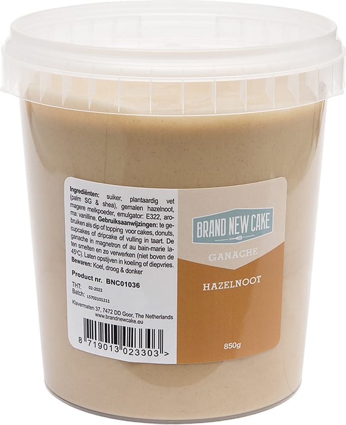 BrandNewCake® Chocolade Puur Ganache 850gr - Kant en Klaar Ganache - Ready To Use