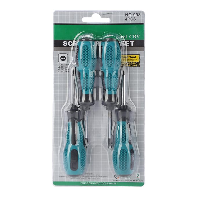 4 stuks U Vork Type Magnetische Schroevendraaier CRV Multifunctioneel Handgereedschap Schroevendraaierset black