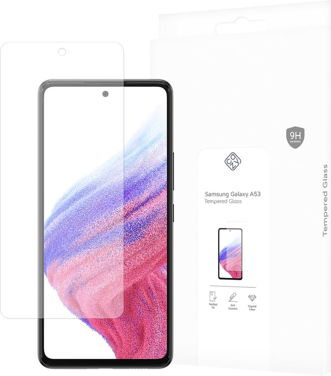Cazy screenprotector geschikt voor Samsung Galaxy A53 - Screenprotector Gehard Glas