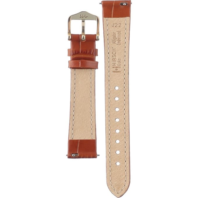Hirsh Horlogeband Duke Honing - Leer - 16mm