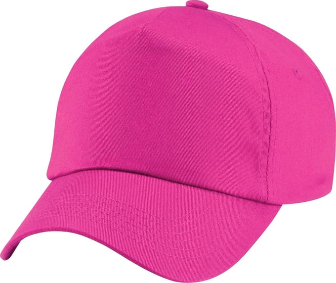 Beechfield Unisex Junior Junior 5 Panel Baseball Cap (Fuchsia)