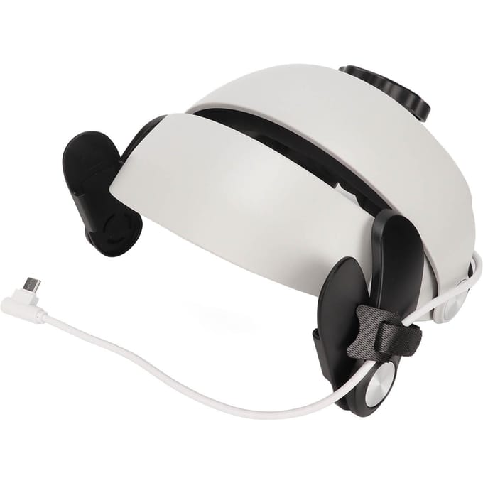 VR Hoofdband Verwijderbaar Verstelbaar Spons en ABS VR Hoofdband voor Oculus Quest 2 Entertainment MQ2 white