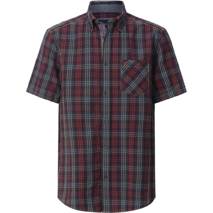 Babista herren Overhemd Met Korte Mouwen - 41/42 - donkerblauw - Plus Size
