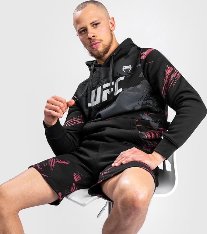 UFC Venum Authentic Fight Week 2.0 Hoodie Zwart Rood