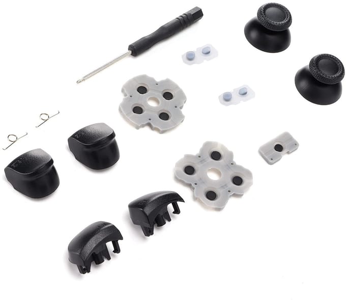Dailygoods- Knoppen Vervangingsset - Controller Accessoires - Geleidende Rubber Pad - 3D Plastic - Handvat - Geschikt voor Controller - Controllerknoppen
