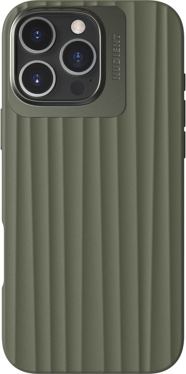 Nudient Bold MagSafe Case geschikt voor Apple iPhone 16 Pro Max Olive - Groen