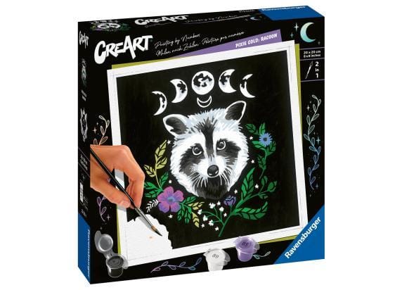 Ravensburger Pixie Cold Edition Raccoon - Schilderen op nummer voor volwassenen