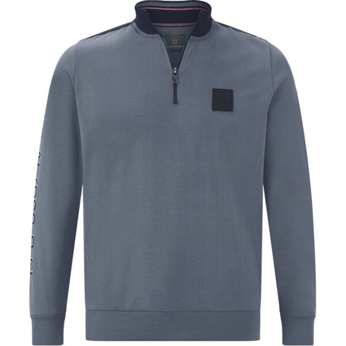 Jan Vanderstorm herren Sweatshirt - 52/54 - blauw - Plus Size