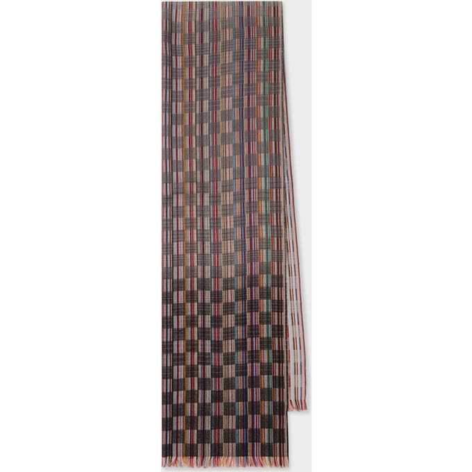 Paul Smith Scarf Weave Signature Grey Größe: OS | Schals Outlet | Herren | Grau