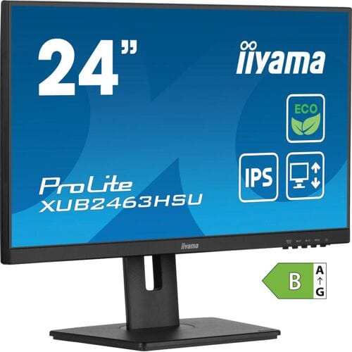 iiyama ProLite 24" IPS Full HD-paneel met energieklasse B