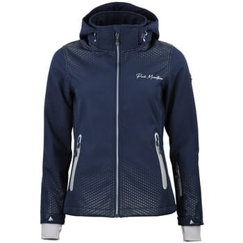 Dames fleece vest met capuchon en ritssluiting Peak Mountain Softshell