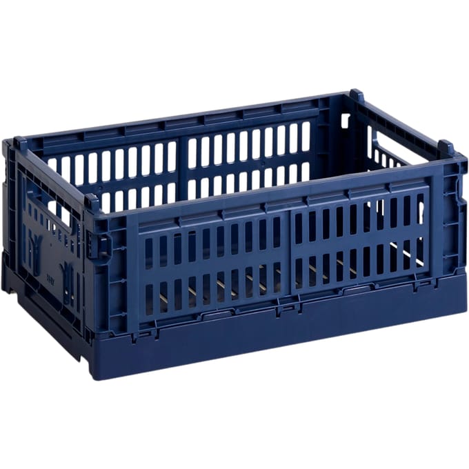 HAY Colour Crate mand S gerecycled - dark blue