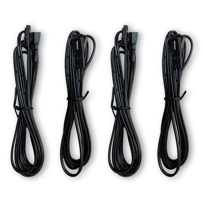 4 Stuks Verlengkabel van 1,5m - met Mini-LED Aansluiting - voor LETT® Spotjes