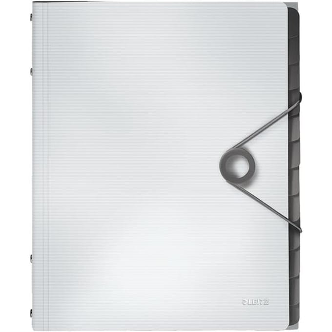 LEITZ® documentenmap Solid, A4, 3 flappen, 12 vakken, PP, wit
