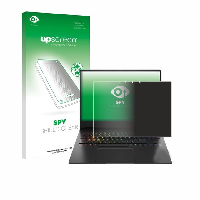 upscreen - privacy screenprotector voor HP Omen Transcend 16-u1000nl - Folie Beschermfolie Blauwlichtfilter