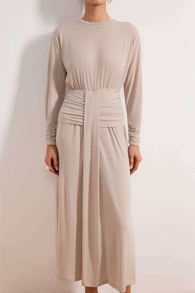 Dames platte maxi lange chique/nacht bodycon hijab jurk
