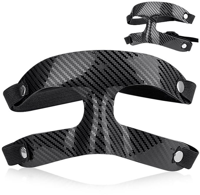 Zwart beschermend masker voor sport