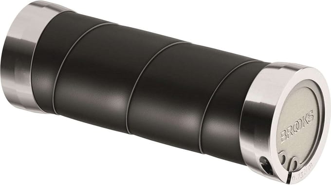 Brooks Handvatten Slender Leather grips 100mm black
