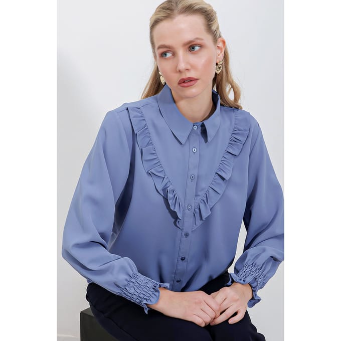 Ruffleshirt met Details