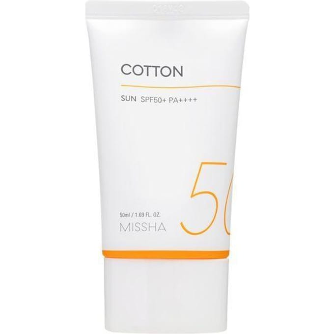 MISSHA All Around Safe Block Cotton Sun SPF50+ 50ml AUTHENTIC STORE white