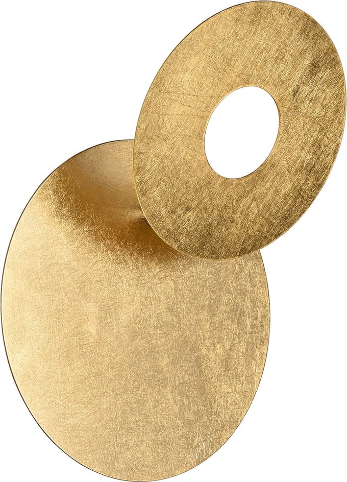 LED Wandlamp - Torna Marina - 6W - Warm Wit 3000K - Rond - Goud - Metaal