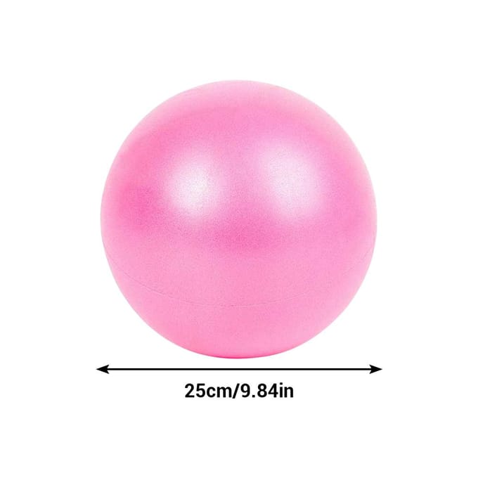 25cm PVC Yogabal Mini Fitnessbal Explosiebestendig Balans Yogabal pink