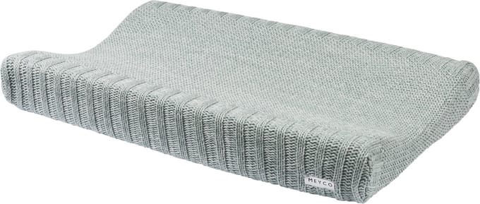 Meyco Baby Relief Mixed aankleedkussenhoes - stone green - 50x70cm
