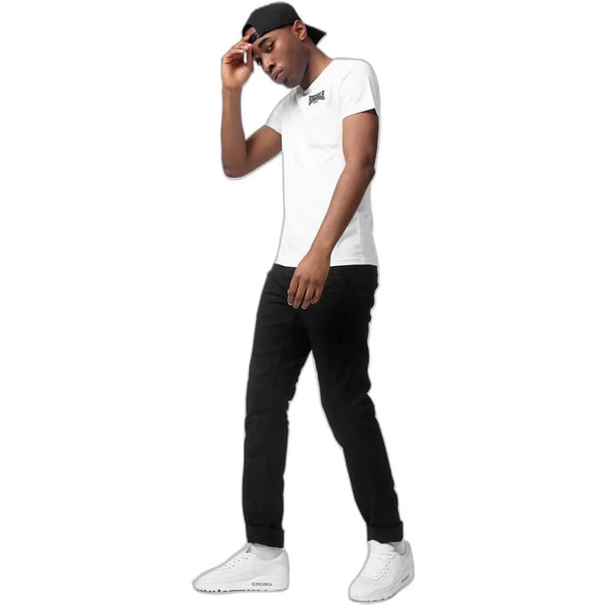 Lonsdale T-Shirt Elmdon Slim fit Wit/Zwart-L
