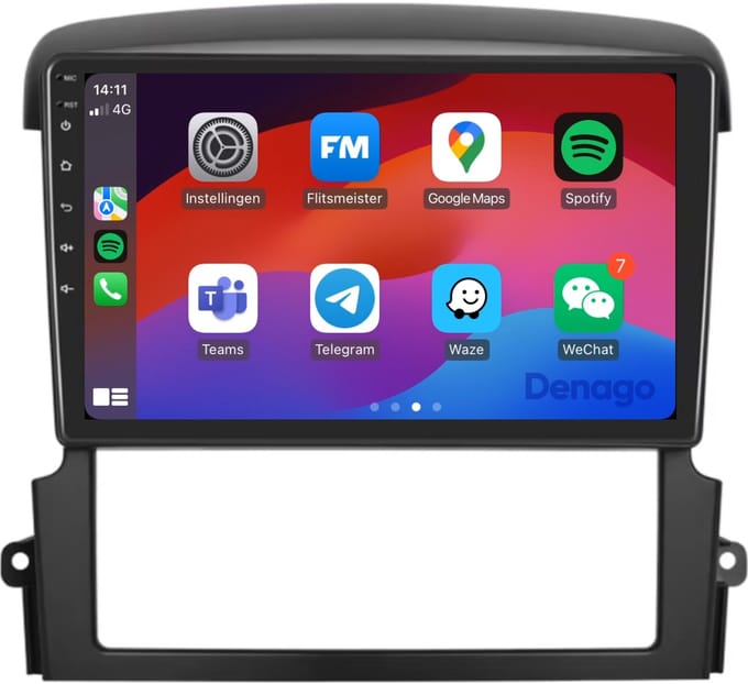 CarPlay autoradio geschikt voor Kia Sorento (2002 t/m 2009) | 9 inch | Android 16 | Draadloos Apple CarPlay & Android Auto | 2GB + 32GB | QuadCore processor | Denago DNG-A135 | 2025 model | 2002 2003 2004 2005 2006 2007 2008 2009 | Bluetooth & Wifi