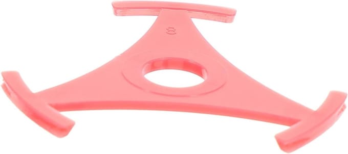 Platenspeler Adapter - Vinyl Adapter - Platen Afspelen - Driehoekige Fitting - 4x4cm - Rood