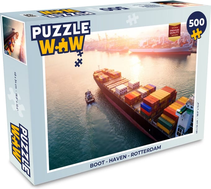 Puzzel Boot - Haven - Rotterdam - Legpuzzel - Puzzel 500 stukjes
