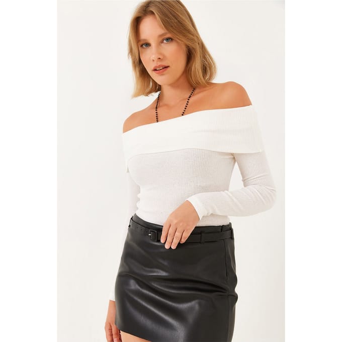 Geribbelde Textuur Blouse