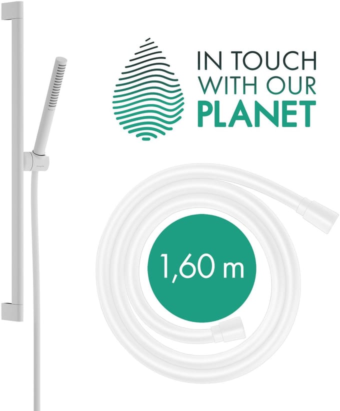 Hansgrohe Pulsify S - Set van douchekop, douchestang en doucheslang, EcoSmart, mat zwart 24382000
