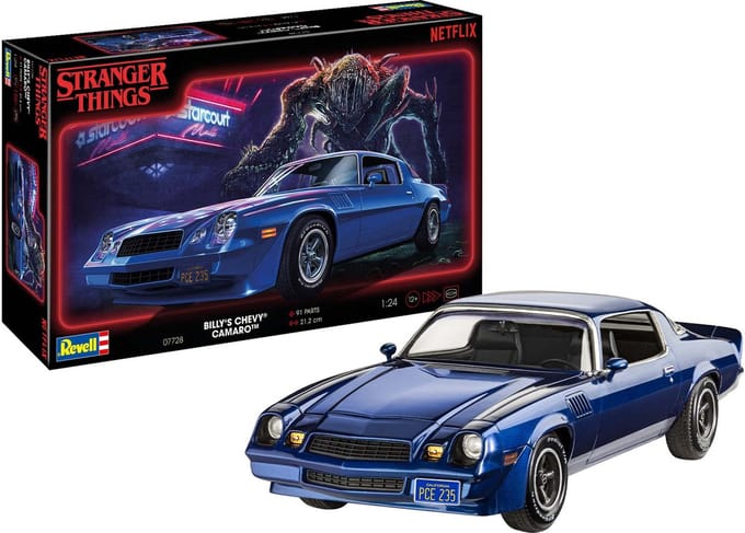 Revell Modelbouwpakket Auto - 67728 Stranger Things - Billy#039 Chevrolet Chevy Camaro - Amerikaanse Auto - Model Set Plastic - 1:25 - Modelbouw