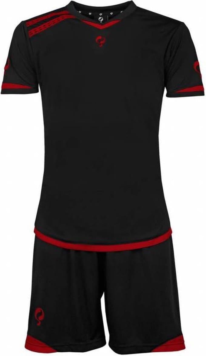 Q1905 / Quick - Trainingsset - Haller - Zwart / Rood - Maat 152