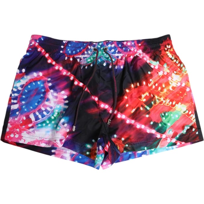 Dolce & Gabbana Multikleur Neonprint Polyester Shorts Zwemkleding