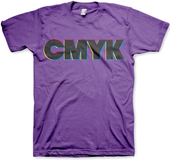 Hybris CMYK-T-shirt paars