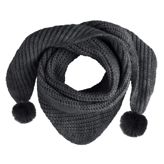 Baby's Only Driehoek sjaal met Pompon Cool - Antraciet - 3-36 mnd - 100% acryl - GOTS