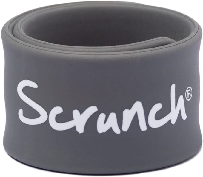 SCRUNCH SOS Bandje Kinderen - Anthraciet Grijs - Opvouwbaar - Recycleerbaar