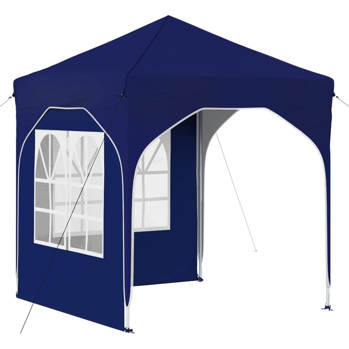 vidaXL - Pop-up - Feesttent - 192 - x - 192 - x - 245 - cm - Blauw